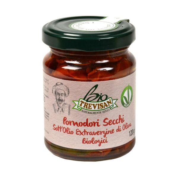 trevisan pomodori secchi sott'olio extravergine di oliva biologici 120 grammi