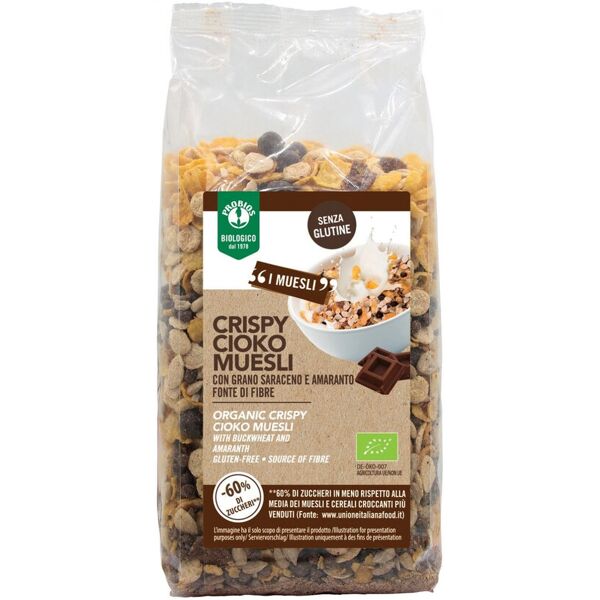 probios easy to go - crispy cioko muesli senza glutine 300 grammi