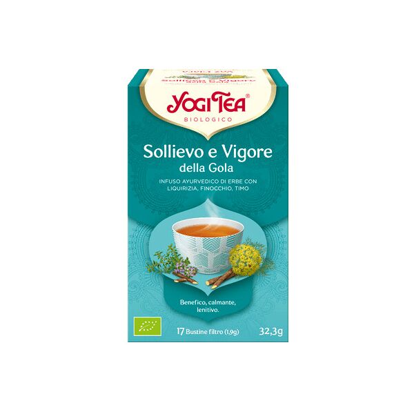 yogi tea - sollievo e vigore della gola 17 bustine da 1,8 grammi