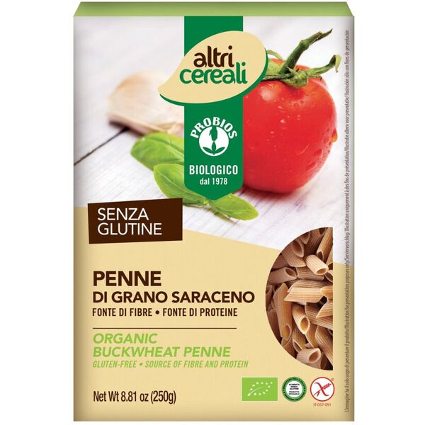 probios altri cereali - penne 100% grano saraceno 250 grammi