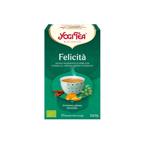 yogi tea - felicità 17 bustine da 1,8 grammi