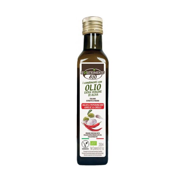 probios bio organic - condimento con olio d'oliva extra vergine aglio & peperoncino 250ml