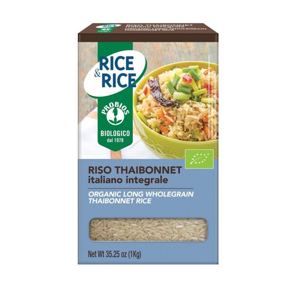 probios rice & rice - riso thaibonnet integrale 1000 grammi