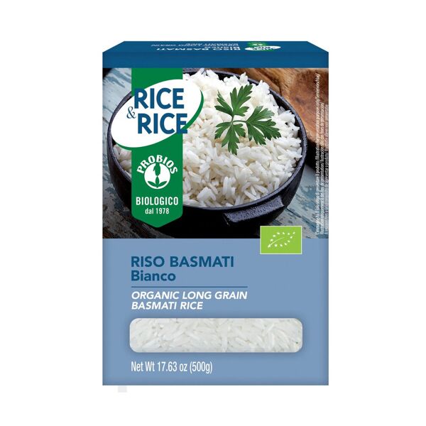 probios rice & rice - riso basmati bianco 500 grammi