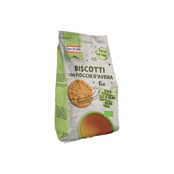 fior di loto biscotti con fiocchi d'avena bio 350 grammi