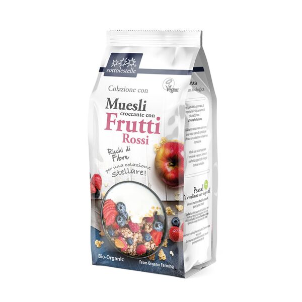 sotto le stelle muesli croccante con frutti rossi 350 grammi