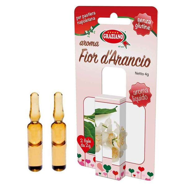 graziano aroma liquido per dolci gusto fiori d'arancio 4g 2 fialette