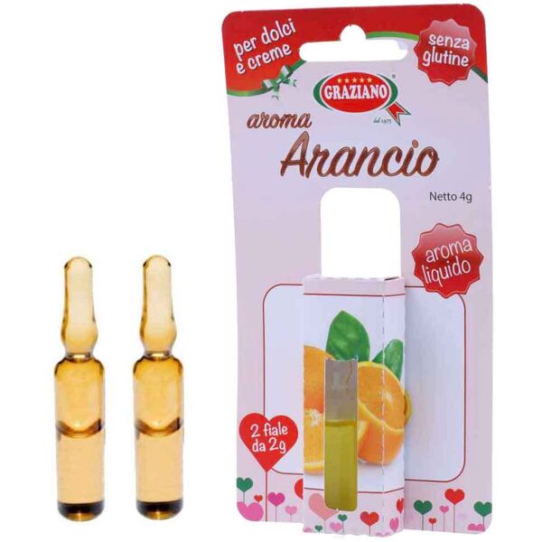 graziano aroma liquido per dolci gusto arancio 4g 2 fialette