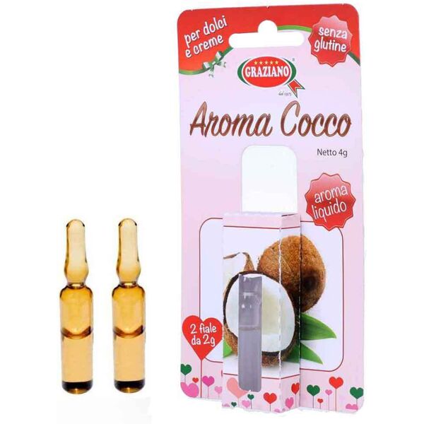 graziano aroma liquido per dolci gusto cocco 4g 2 fialette