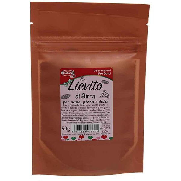 graziano lievito di birra naturale disidratato in polvere 50 g