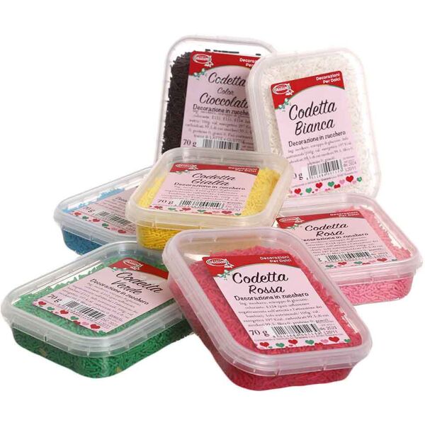 graziano codette di zucchero colorate per decorazione dolci 70 g