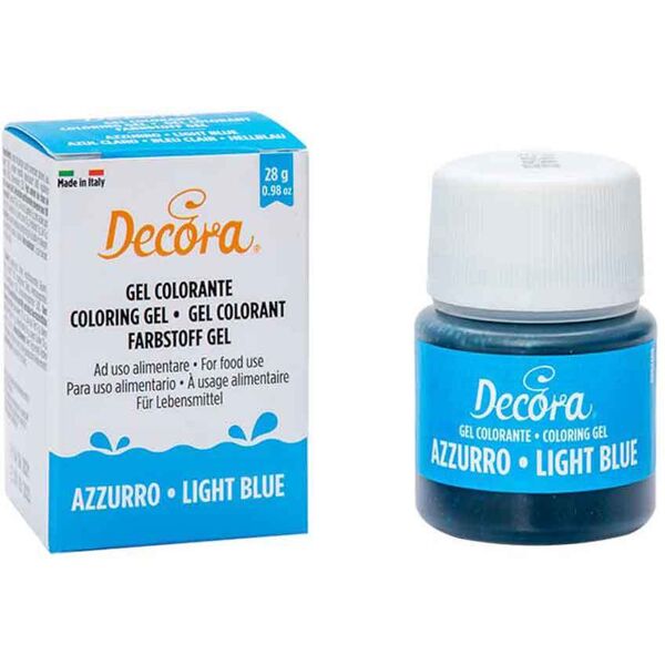 colorante in gel per alimenti colore intenso azzurro 28 g decora