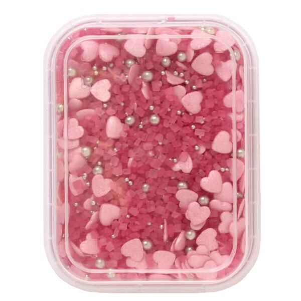 graziano sprinkles zuccherini per torte colorati rosa 50 g