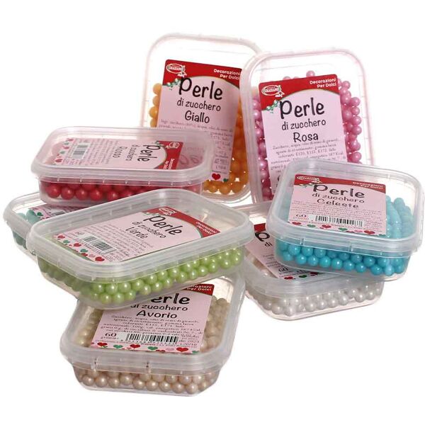 graziano perle di zucchero colorate per decorazione torte 60 g