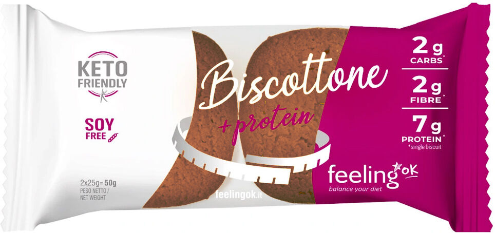 Feeling Ok Biscottone + Protein 50 Gr Cacao