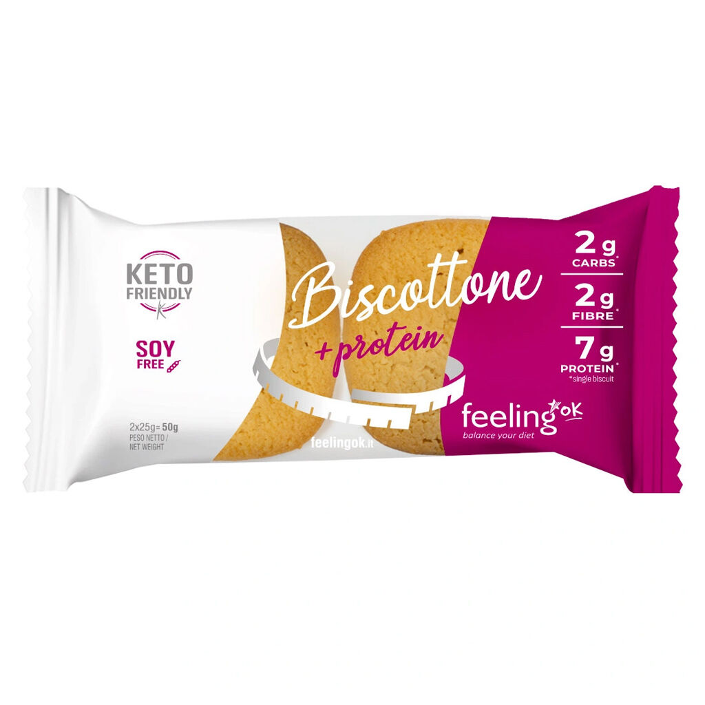 Feeling Ok Biscottone + Protein 50 Gr Mandorla