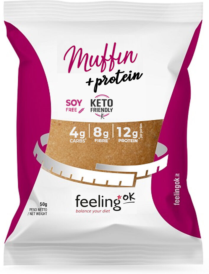 Feeling Ok Muffin + Protein 50 Gr Naturale