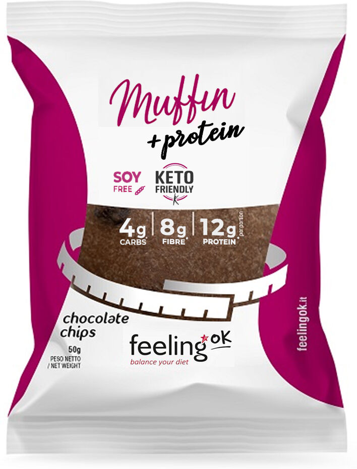 Feeling Ok Muffin + Protein 50 Gr Cioccolato