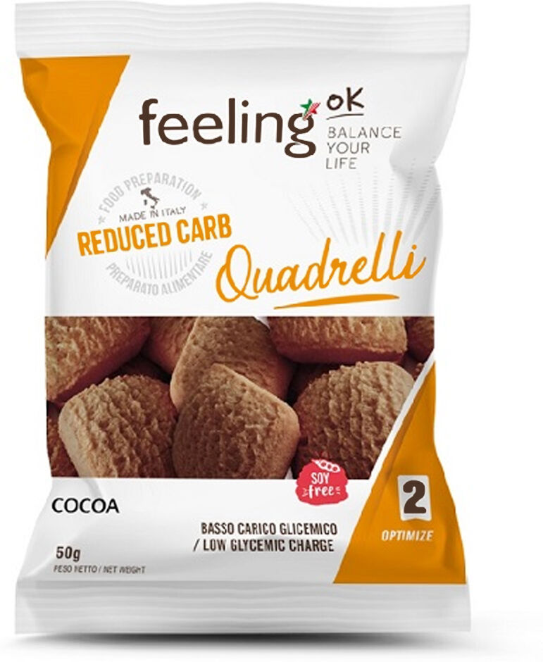 Feeling Ok Optimize Quadrelli 50 Gr Cacao