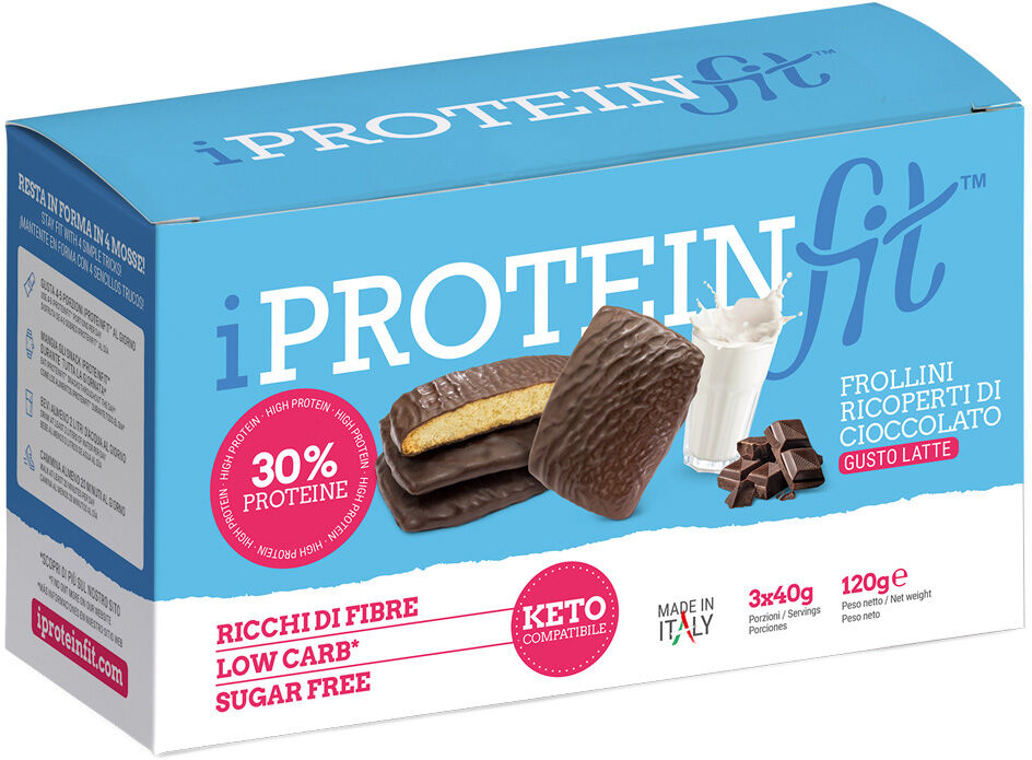 I Proteinfit Frollini Al Latte Ricoperti 3 X 40 Gr