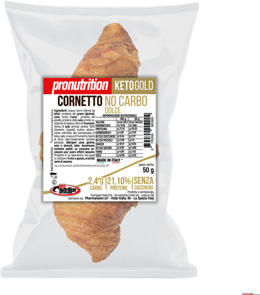 Pro Nutrition Food Pro Nutrition Cornetto Keto No Carbo Dolce 50 Gr