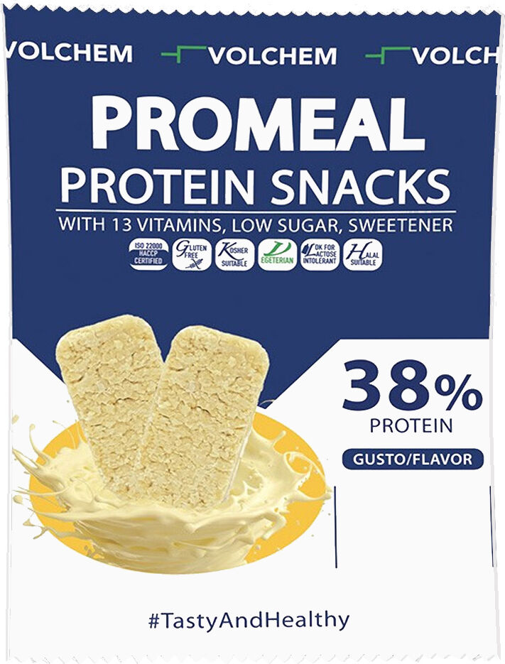 Volchem Promeal Protein Snacks 37,5 Gr Cocco-Cioccolato Bianco