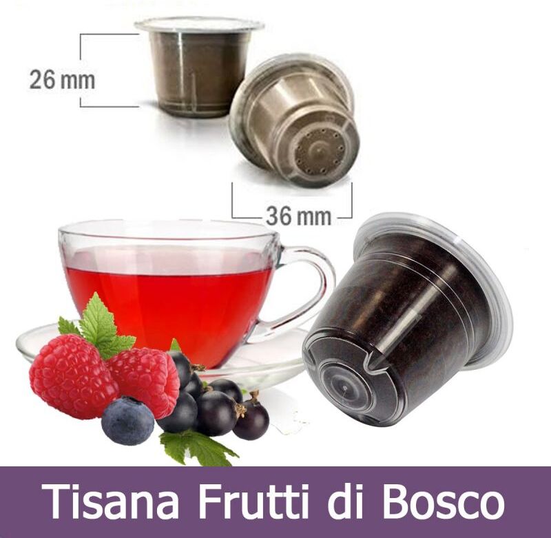 Caffè Kickkick 10 Tisane Ai Frutti Di Bosco Compatibili Nespresso