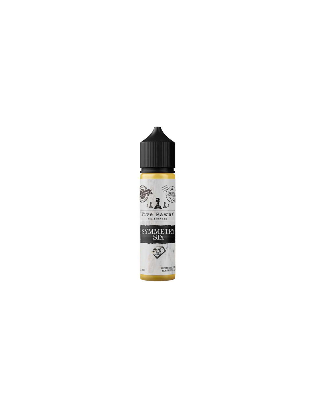 Five Pawns Symmetry Six Liquido Shot 20ml Fragola Rabarbaro Avena Graham Cracker Sale