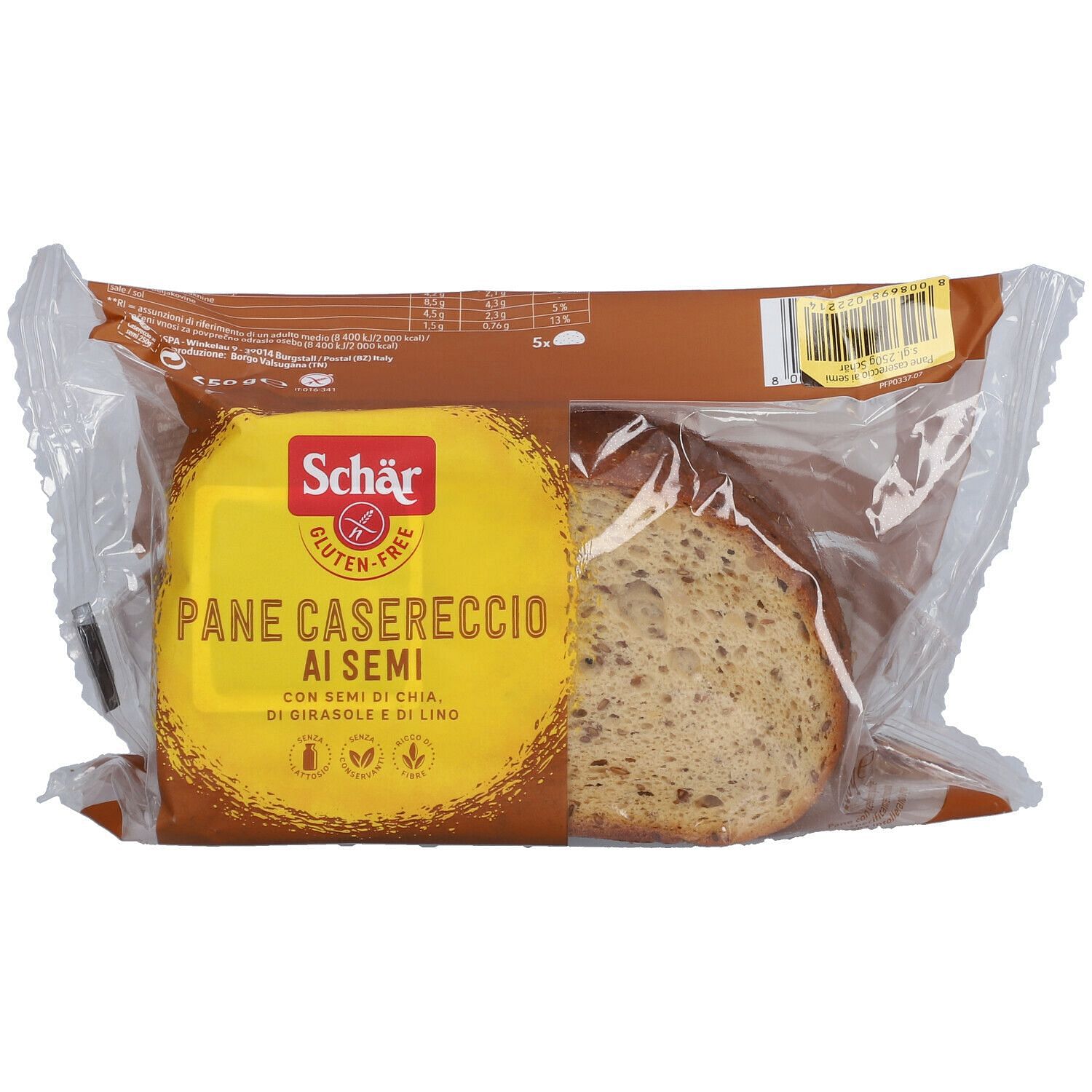 Schar Pane Casereccio Ai Semi Senza Lattosio 250 G