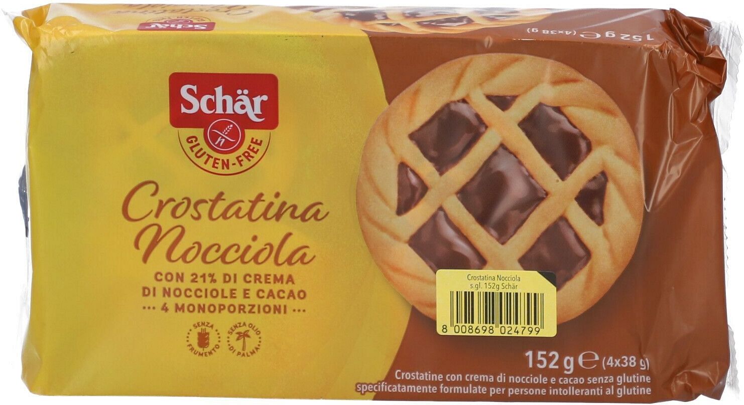 Schar Crostatina Nocciola 4 Monoporzioni Da 38 G