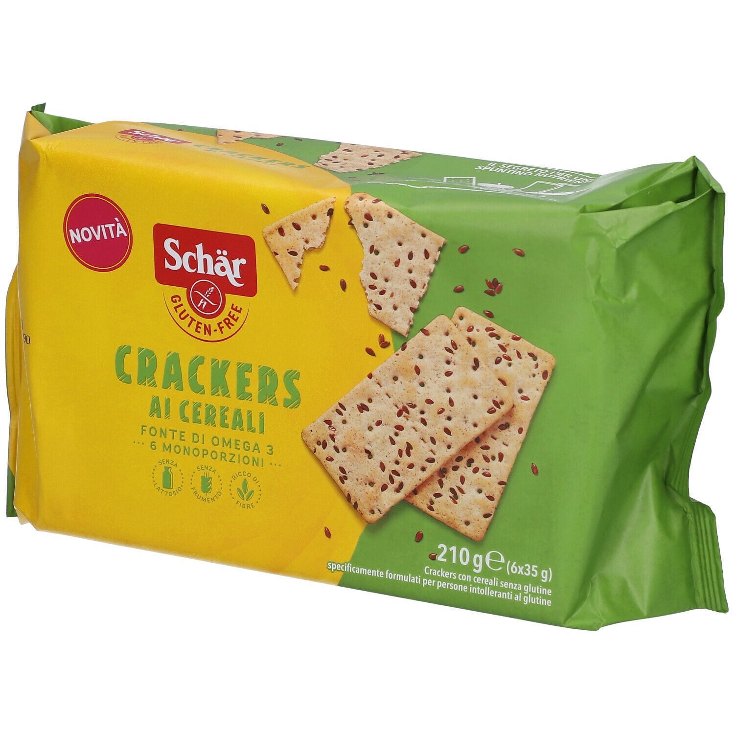 Dr.Schar Spa Schar Crackers Cereali Senza Lattosio 6 Monoporzioni Da 35 G