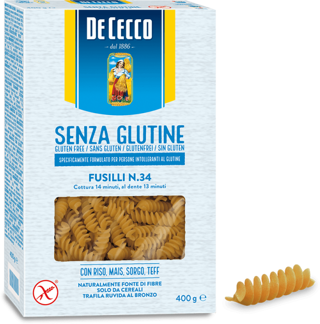 F.Lli De Cecco Spa Fusilli N. 34 Senza Glutine De Cecco 400g