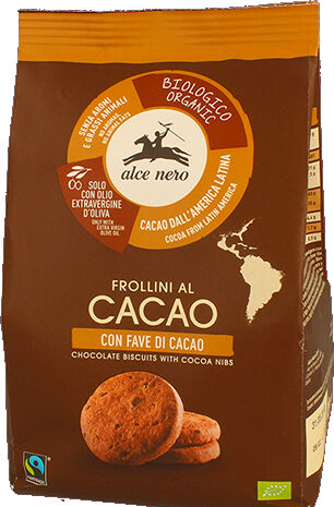 Alce Nero Spa Alce Frollini Cacao Con Fave Bio 250 G