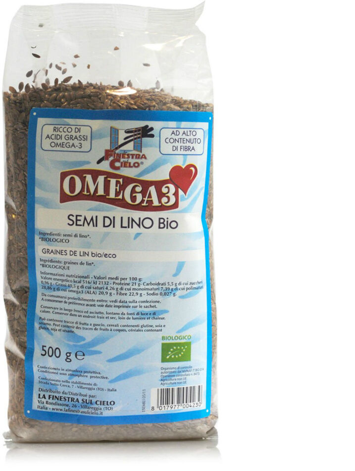 Biotobio Srl Finestra Sul Cielo Semi Lino - Omega3 - 500g