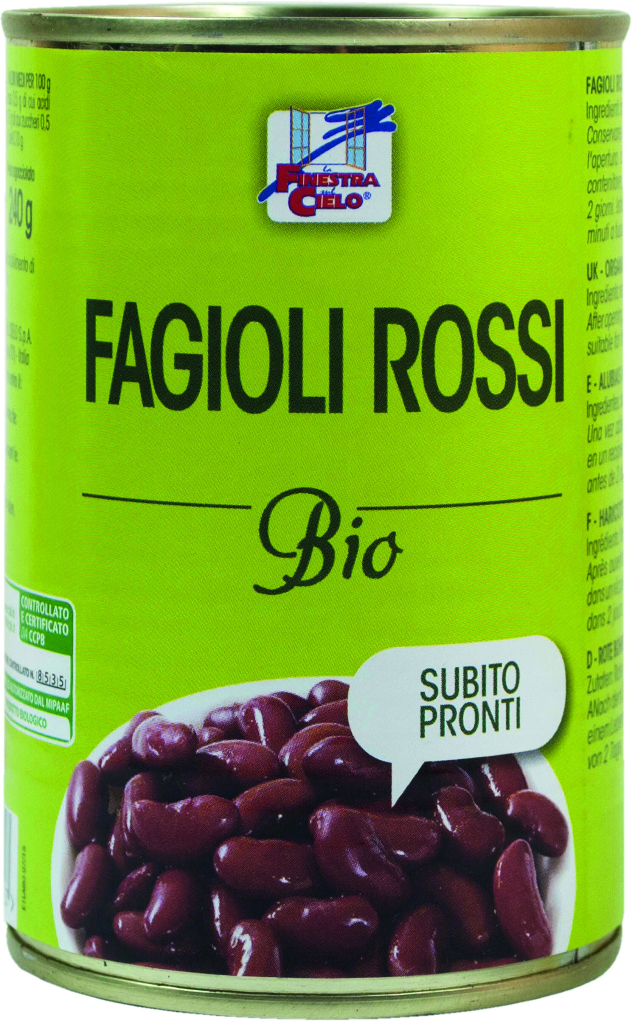 Biotobio Srl Fsc Fagioli Rossi Pronti 400g