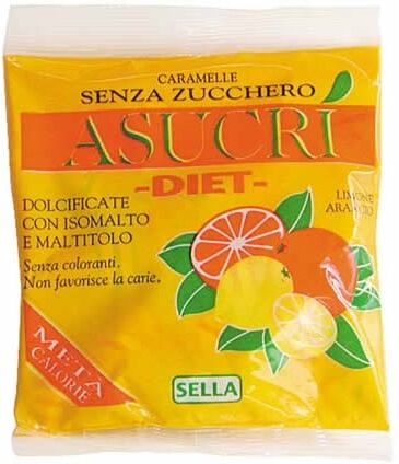 Sella Srl Asucri Caramella Arancia Limone Senza Zucchero 40g