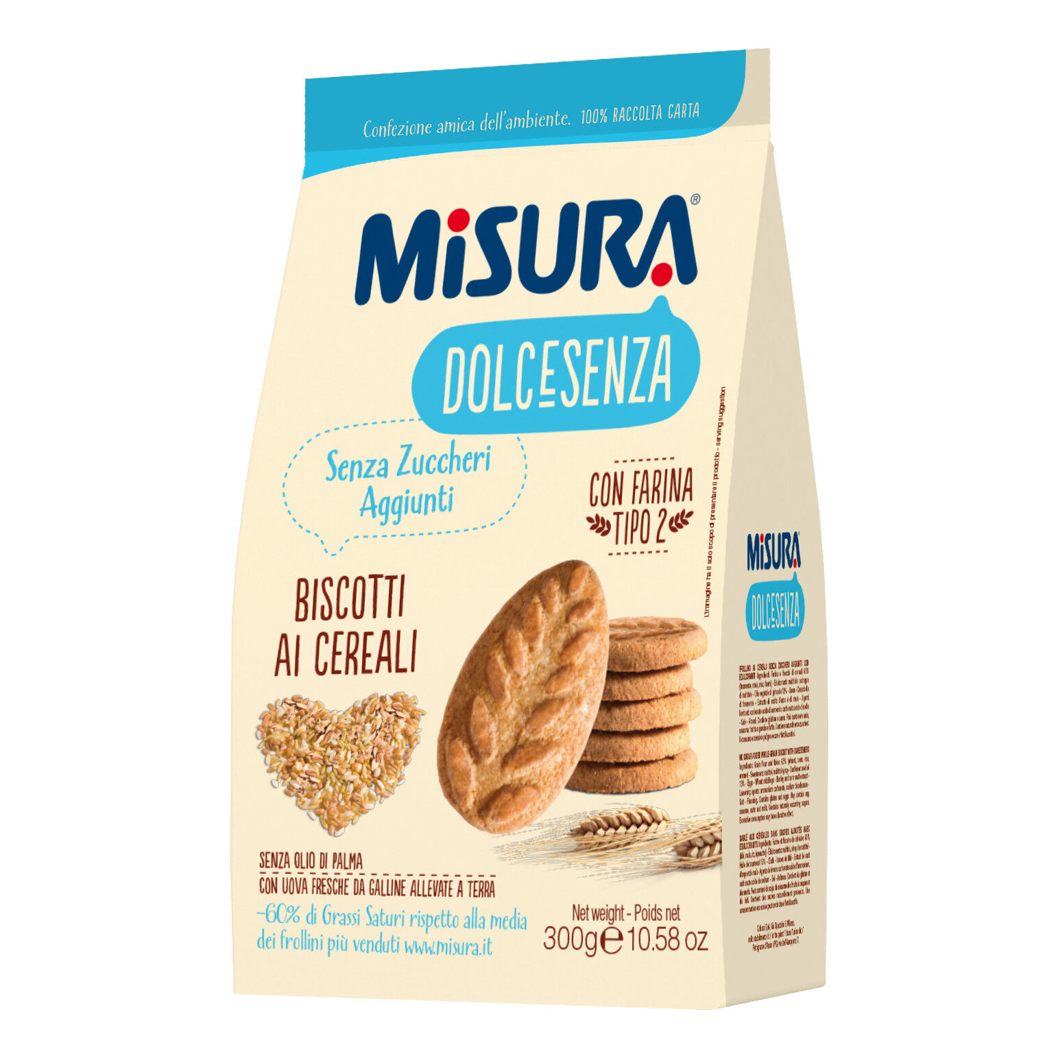 Colussi Spa Misura Bisc.Cereali S/z 300g