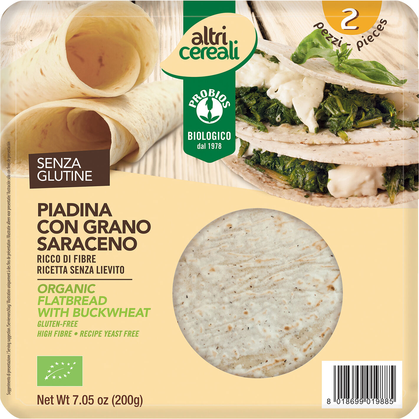 Probios Spa Societa' Benefit Altricereali Piadina Gr.Sarac.