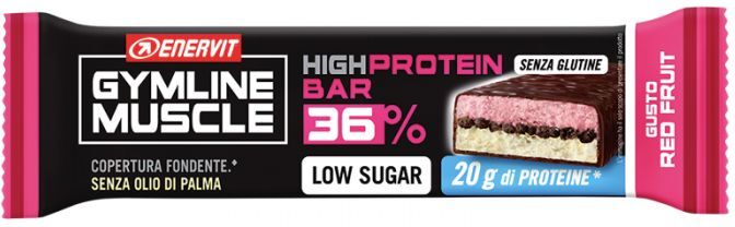 Enervit Spa Enervit High Protein Bar 36% Red Fruit Barretta 55 G