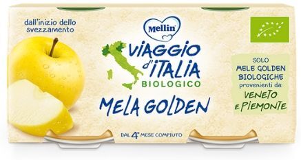 Mellin Bio Omogeneizzato Mela Golden 2 X 100 G