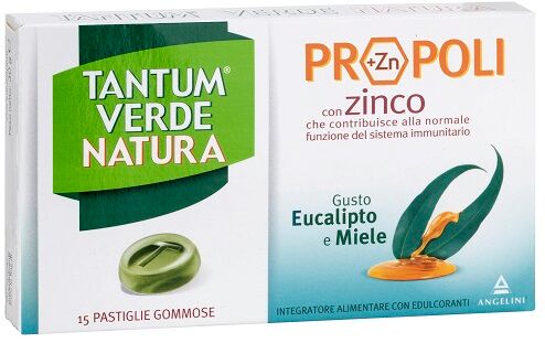 Angelini Spa Tantum Verde Natura Pastiglie Gommose Eucalipto & Miele 30 G