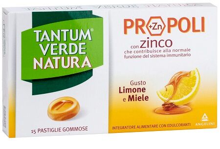 Angelini Spa Tantum Verde Natura Pastiglie Gommose Limone & Miele 30 G