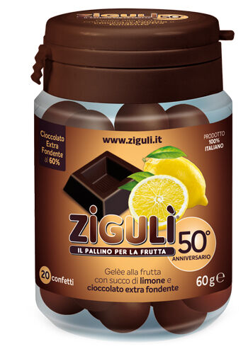 Falqui Prodotti Farmac. Srl Ziguli Gelee Gusto Limone E Cioccolato Fondente 60% 20 Confetti 60 G