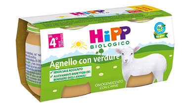 Hipp Italia Srl Hipp Bio Omogeneizzato Agnello Con Verdure 2x80 G