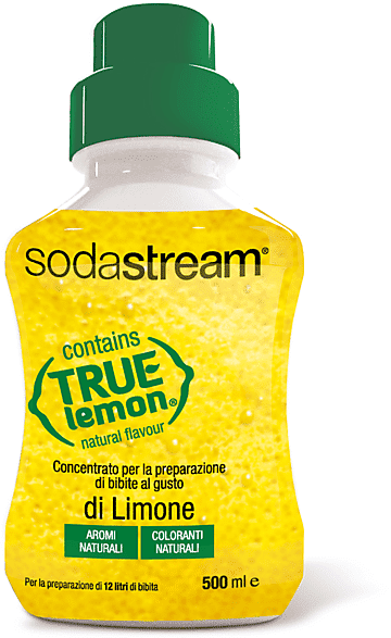 SODASTREAM Concentrato per la preparazione di bevande dissetanti gassate al gusto LIMONE TRUE LEMON