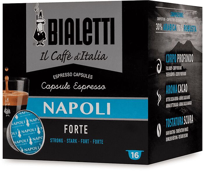 Bialetti Capsule Espresso Napoli BOX 16 CAPSULE NAPOLI