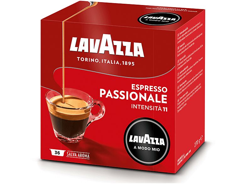 LAVAZZA Capsule originali  per Macchine Espresso A Modo Mio PASSIONALE 36CAPS, 0,12 kg