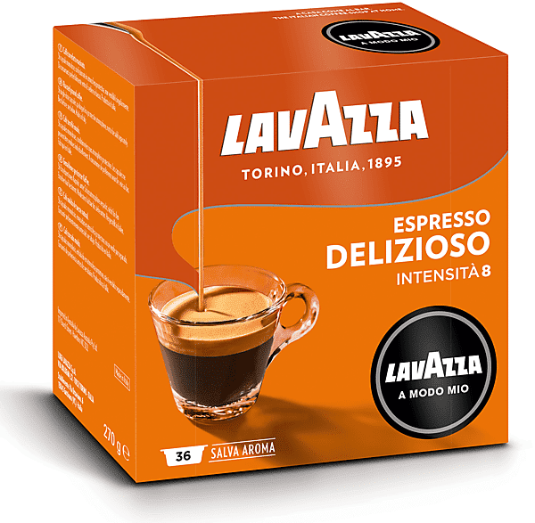 LAVAZZA Capsule originali  per Macchine Espresso A Modo Mio DELIZIOSO 36CAPS, 0,12 kg