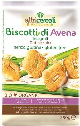 Probios AltriCereali Biscotti All' Avena Integrali Senza Glutine 250 g