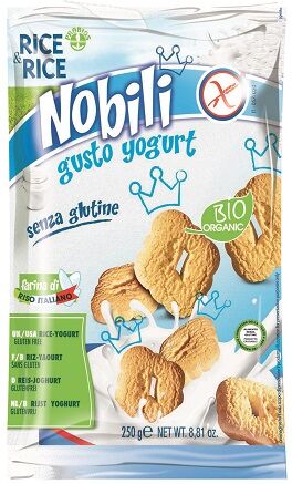 Probios Rice&Rice Nobili Di Riso Con Yogurt Biologico Biscotti Senza Glutine 250 g